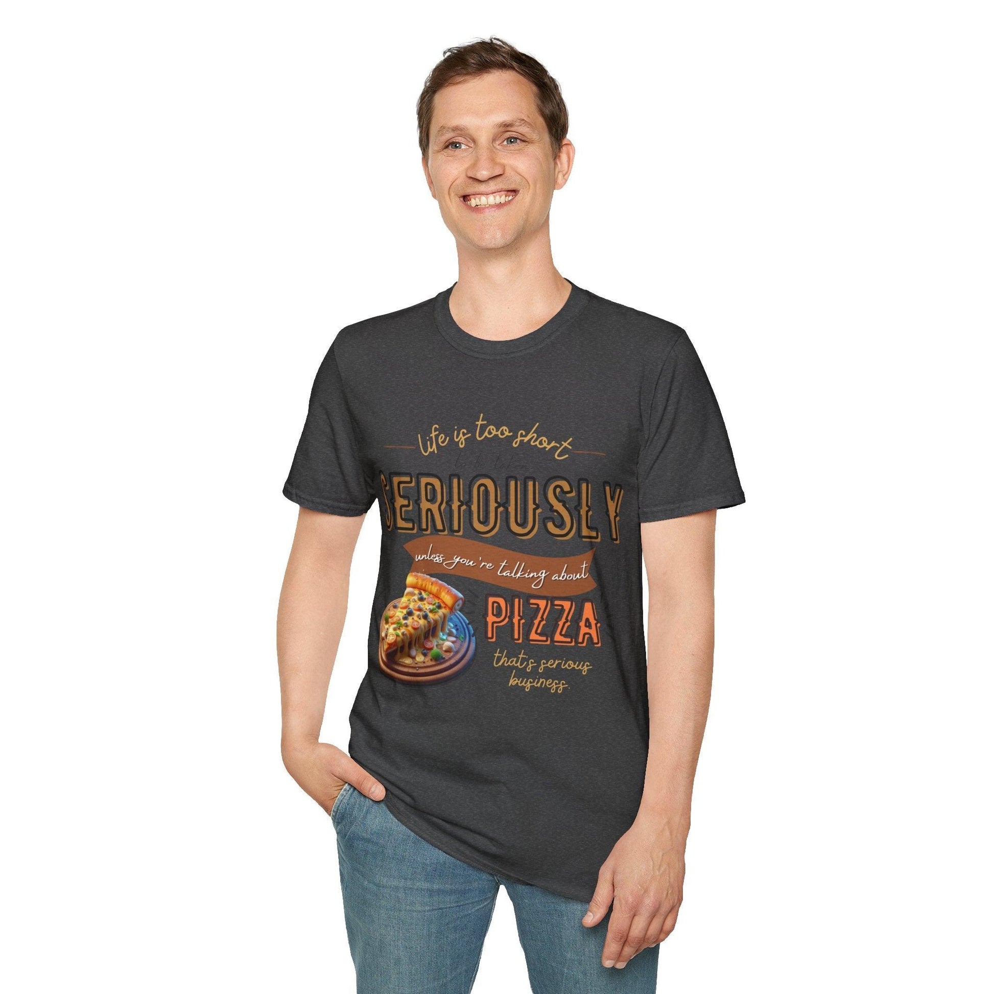 My Way to PIZZA - Softstyle T-Shirt - Pardalês_Free Lifestyle