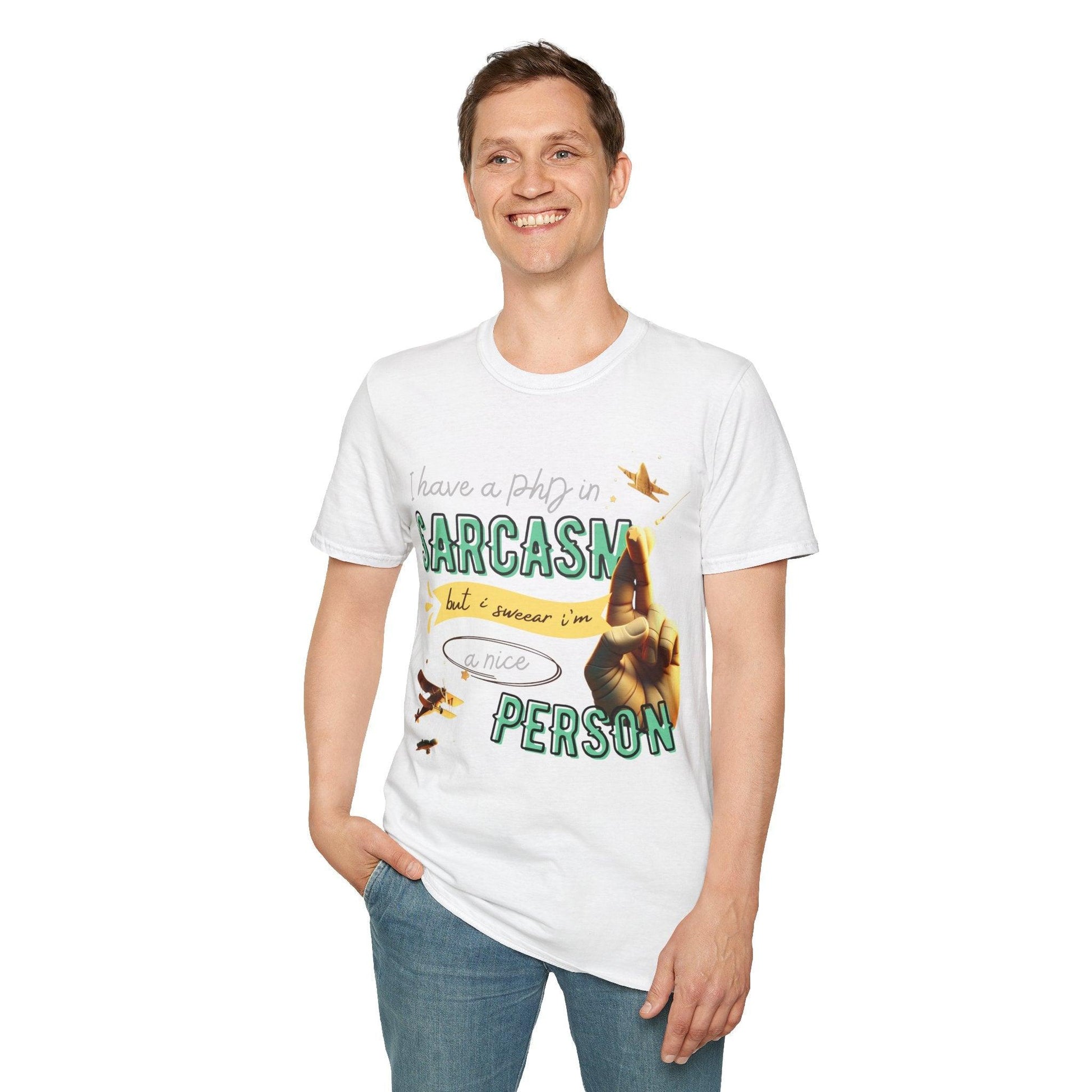 My Way to SARCASM - Softstyle T-Shirt - Pardalês_Free Lifestyle