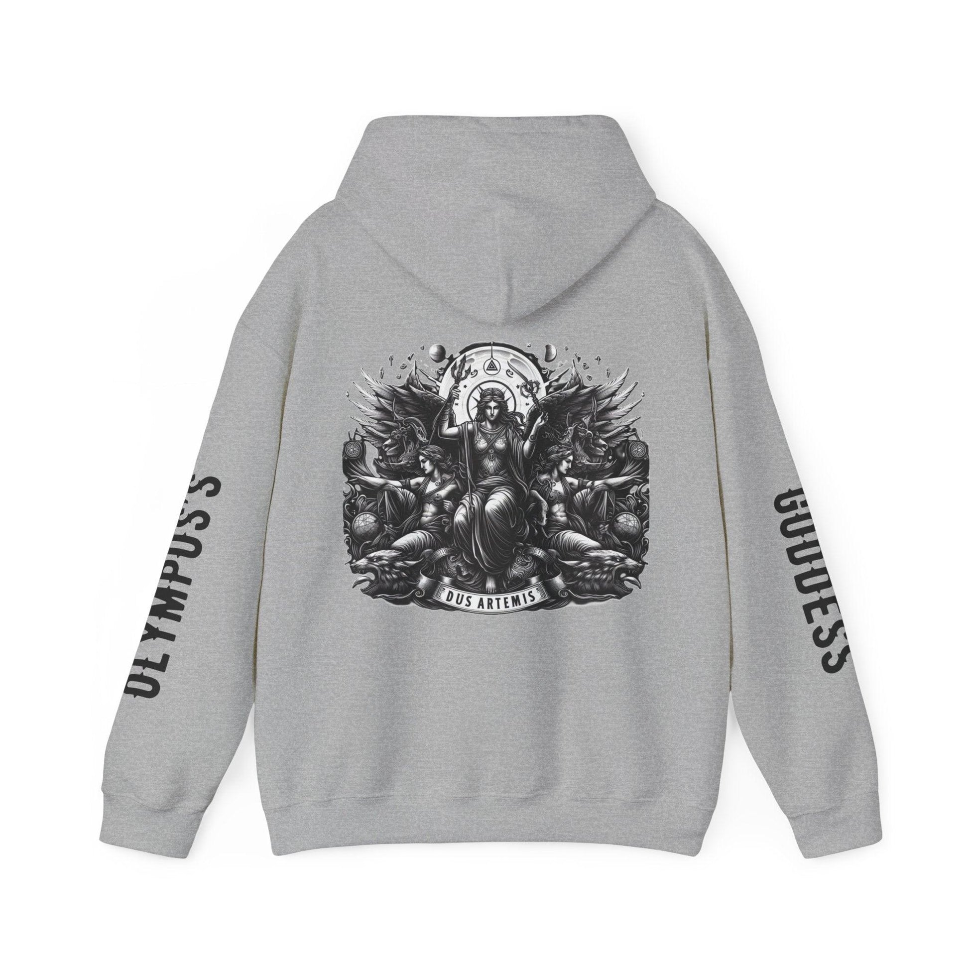 Unisex Hooded Sweatshirt - Olympus's Goddess Artemis - Pardalês_Free Lifestyle