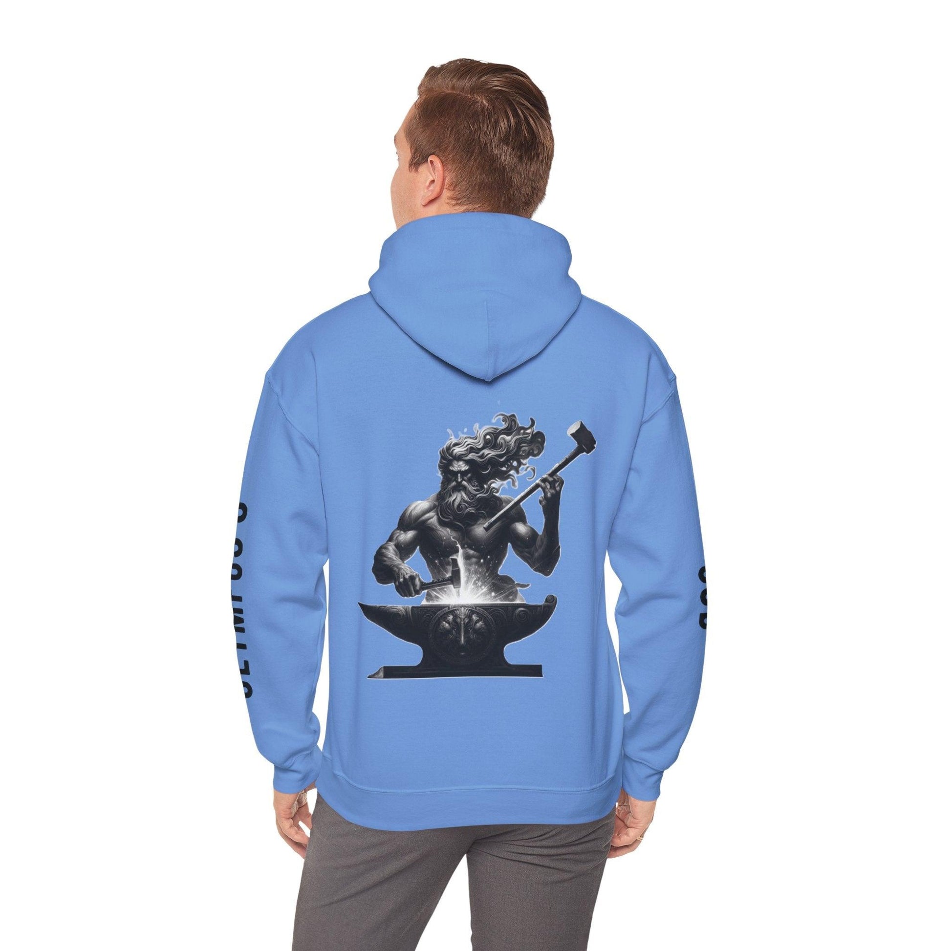 Unisex Hooded Sweatshirt - Olympus's God Hephaestus - Pardalês_Free Lifestyle