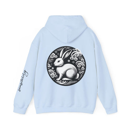 Unisex Hooded Sweatshirt - Chinese Zodiac Rabbit - Pardalês_Free Lifestyle