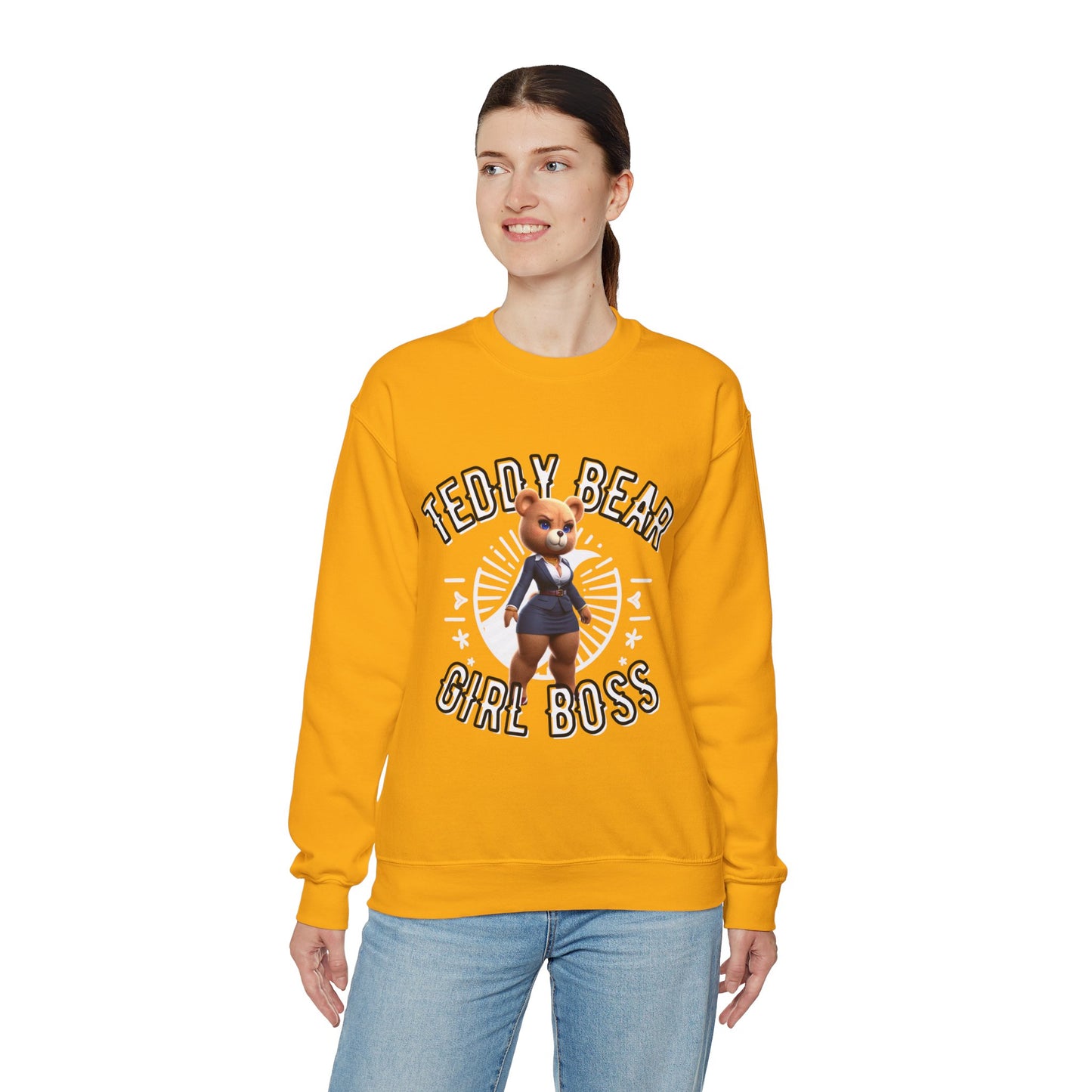 Unisex Sweatshirt - Teddy Girl Boss - Pardalês_Free Lifestyle