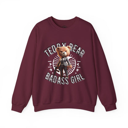 Unisex Sweatshirt - Teddy Badass Girl - Pardalês_Free Lifestyle