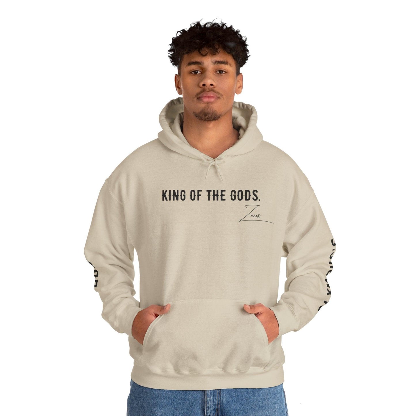 Unisex Hooded Sweatshirt - Olympus's God Zeus - Pardalês_Free Lifestyle