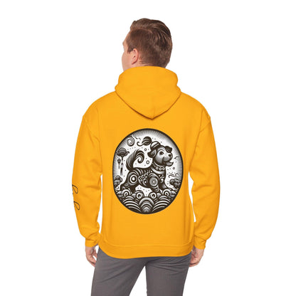 Unisex Hooded Sweatshirt - Chinese Zodiac Dog - Pardalês_Free Lifestyle