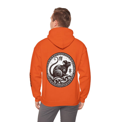 Unisex Hooded Sweatshirt - Chinese Zodiac Rat - Pardalês_Free Lifestyle