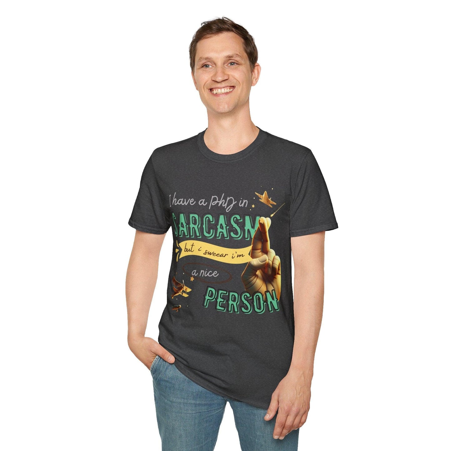 My Way to SARCASM - Softstyle T-Shirt - Pardalês_Free Lifestyle