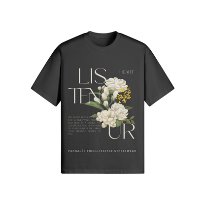 Oversize t-shirt White Flower