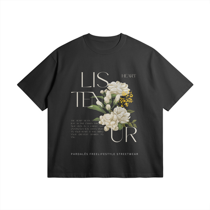 Oversize t-shirt White Flower