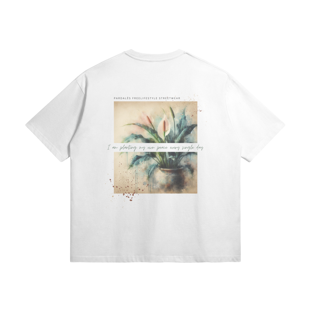 Oversize t-shirt Peace Lily