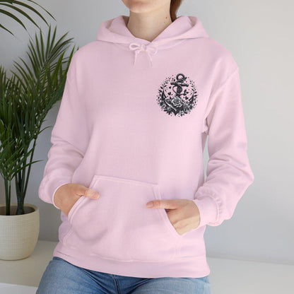 Unisex Hooded Sweatshirt - Valentine's Day - Anchor - Couple Shirt 2/2 - Pardalês_Free Lifestyle