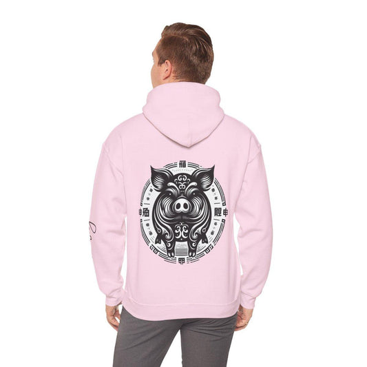 Unisex Hooded Sweatshirt - Chinese Zodiac Pig - Pardalês_Free Lifestyle