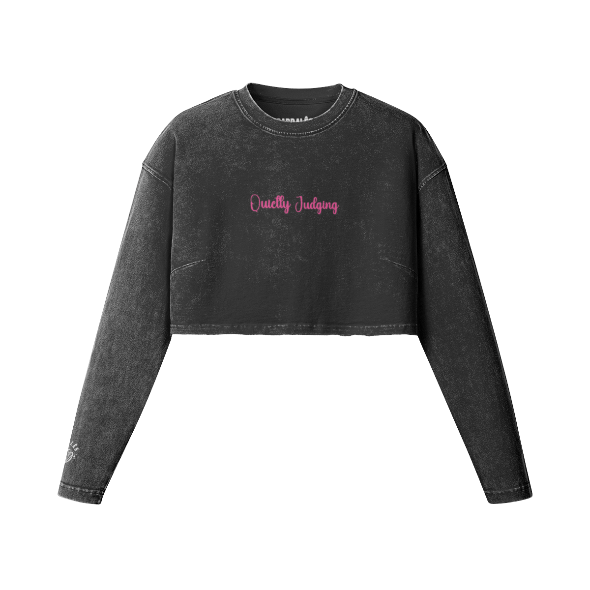 Sweat Crop Top Quietly-Judging PODpartner