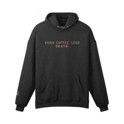 hoodie Unisex Fleece-lined More Coffe less Drama PODpartner