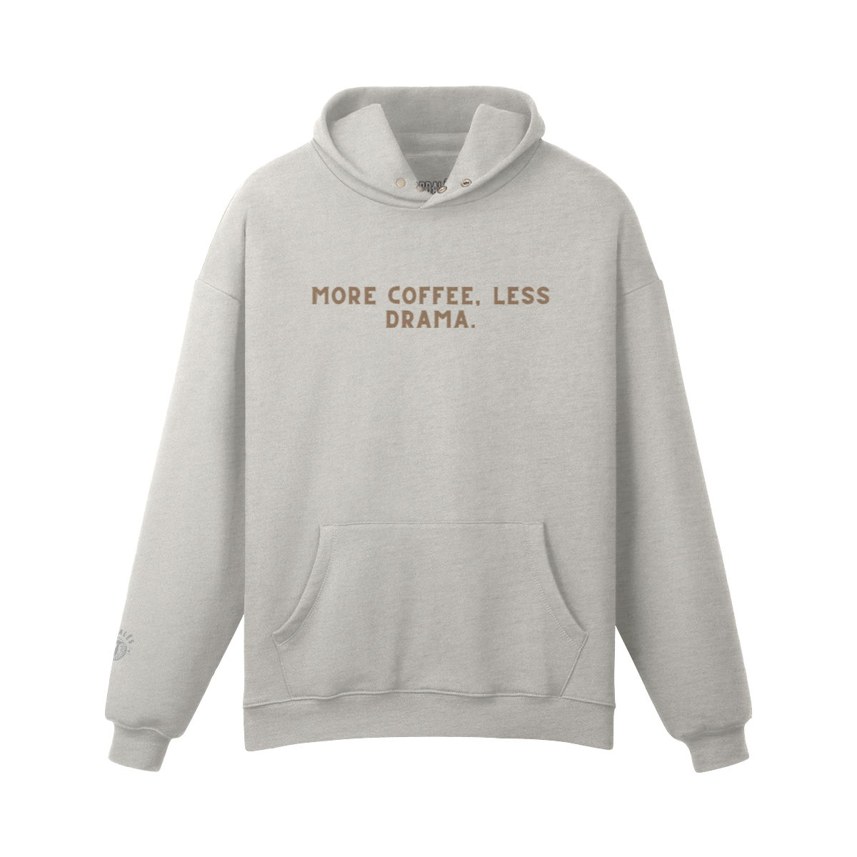 hoodie Unisex Fleece-lined More Coffe less Drama PODpartner