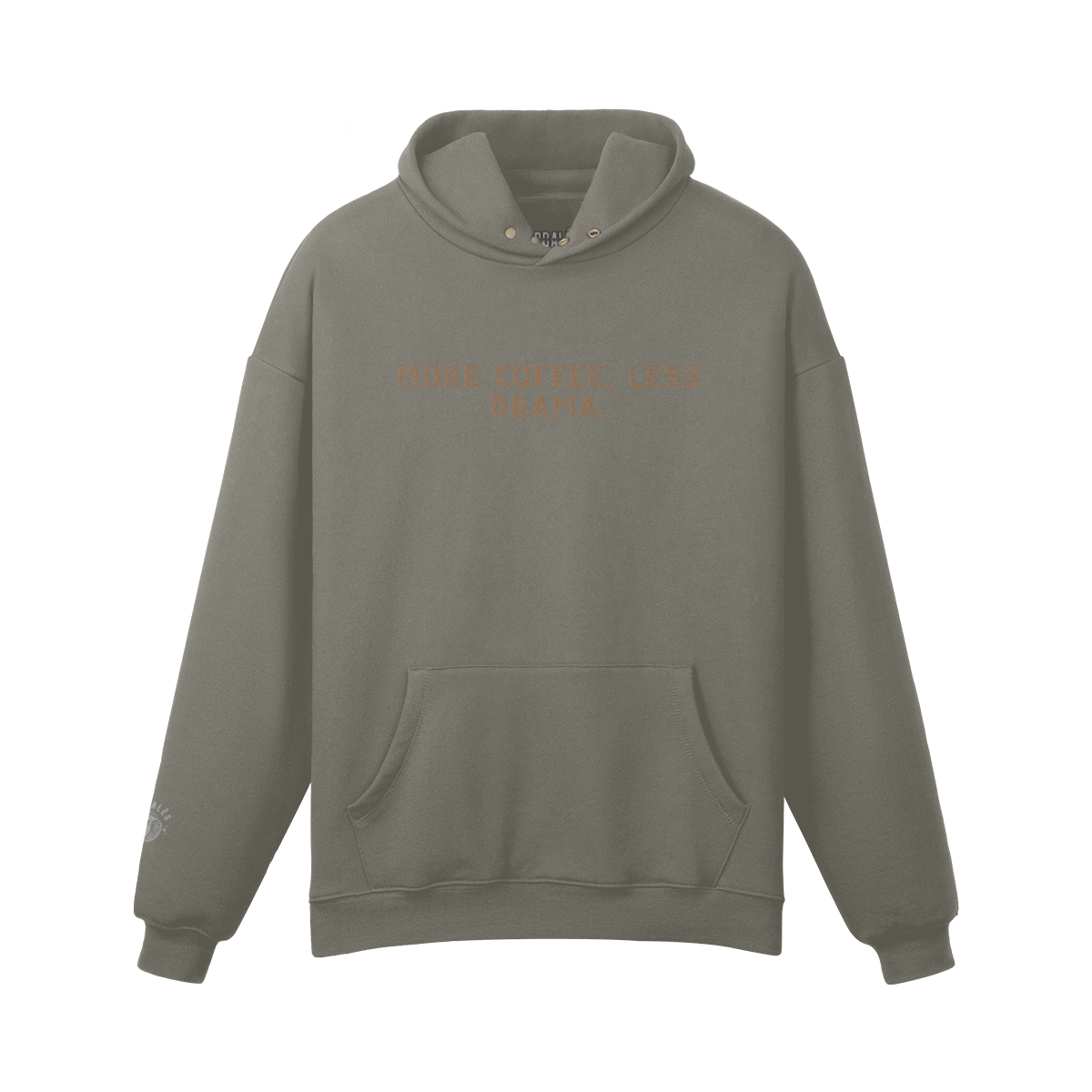 hoodie Unisex Fleece-lined More Coffe less Drama PODpartner