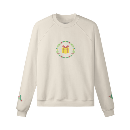 Sweatshirt Unisex Fleece-lined Presente and Wreath PODpartner